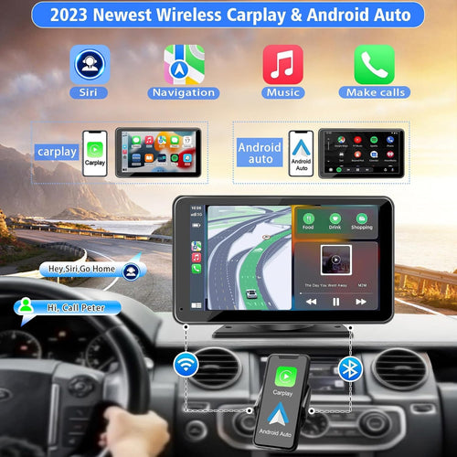 Smart Car Screen with Wireless Connectivity